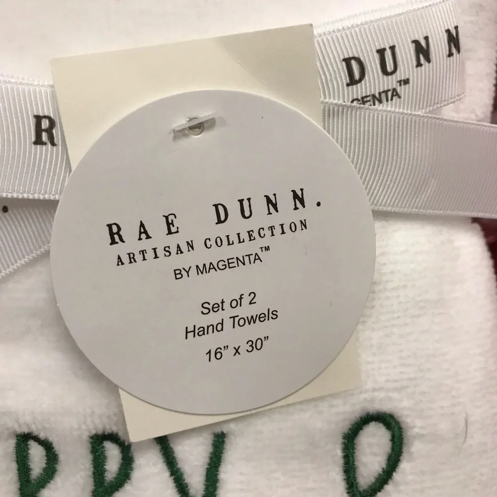 Rae Dunn Merry & Bright Hand Towels